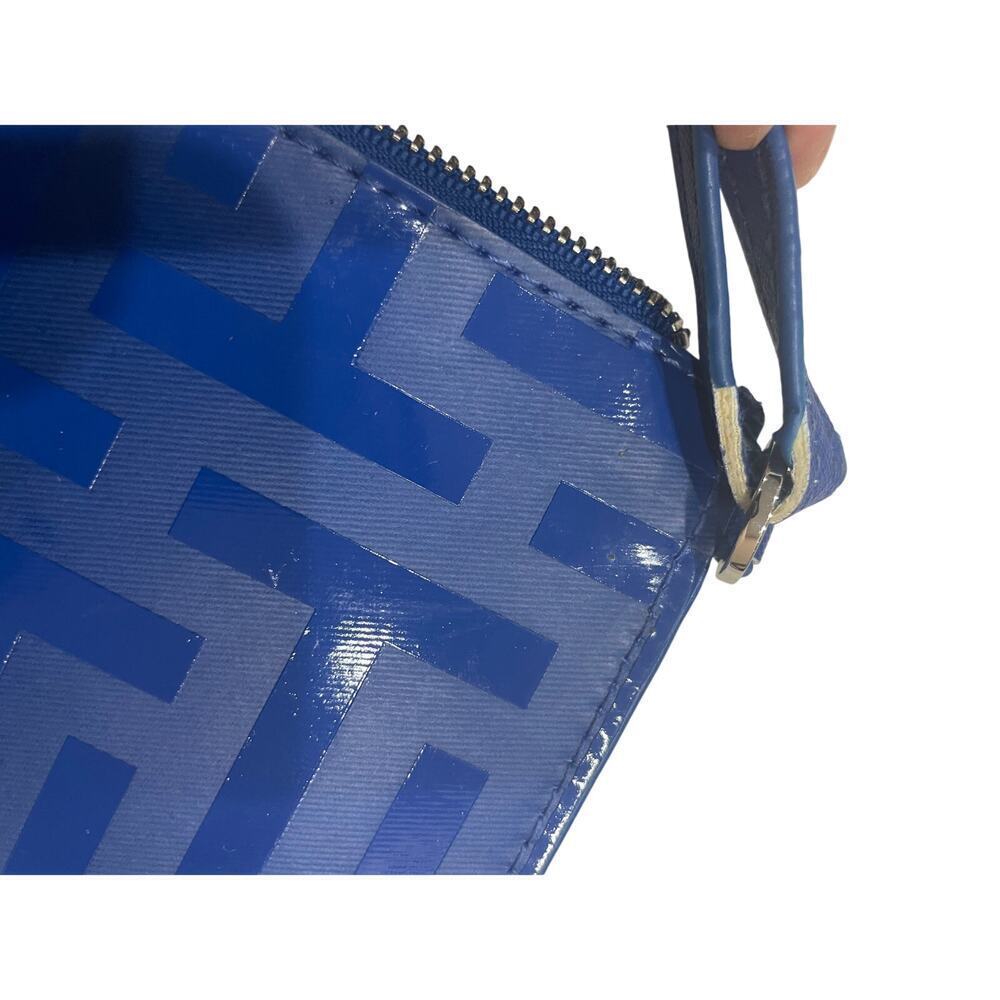 TED BAKER ROYAL BLUE CLUTCH WRISTLET BAG PREPPY CHIC AESTHETIC VERSATILE - Picture 6 of 14